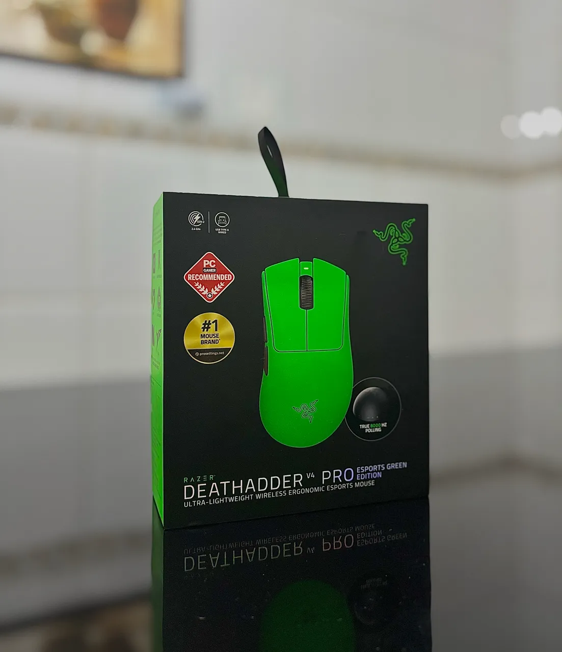 Razer Deathadder V4 PRO GREEN EDITION - Periféricos e Acessórios