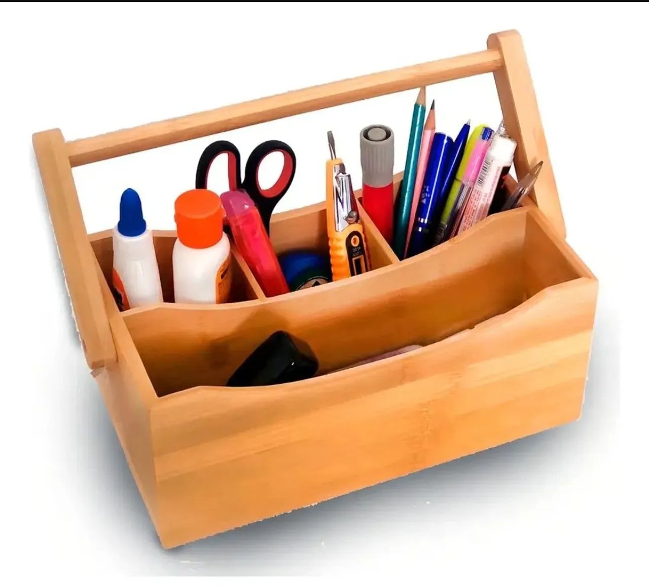 ORGANIZADOR BAMBU MULTIUSO COM ALÇA - NOVO