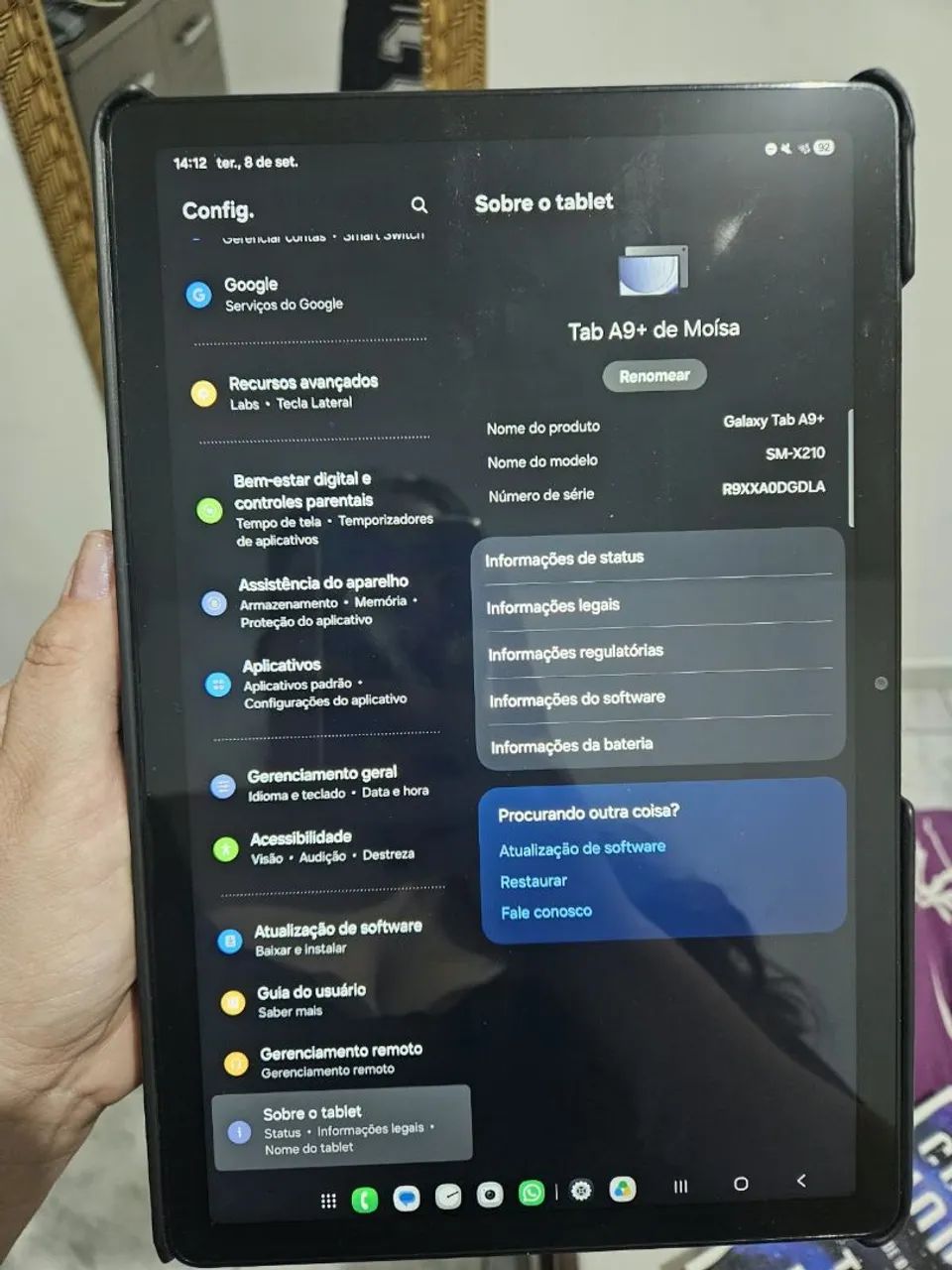 Tablet Samsung A9+ 64gigas praticamente novo - Foto 2