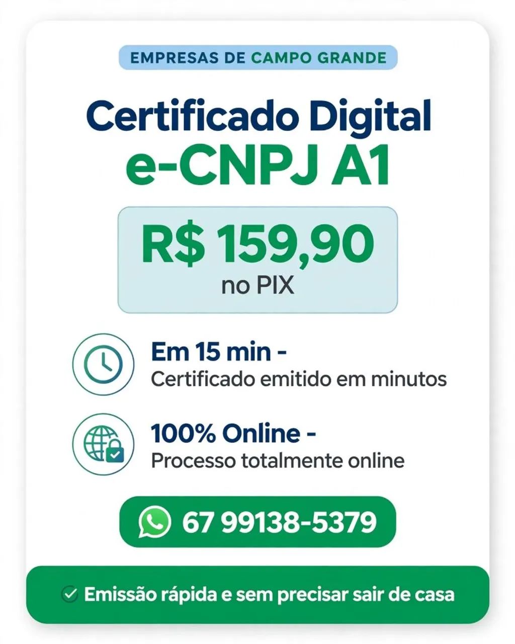 Certificado digital em promoção 