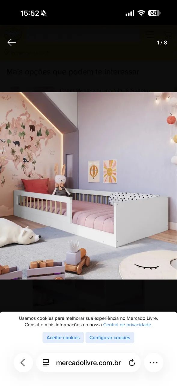 Cama Montessoriana Infantil