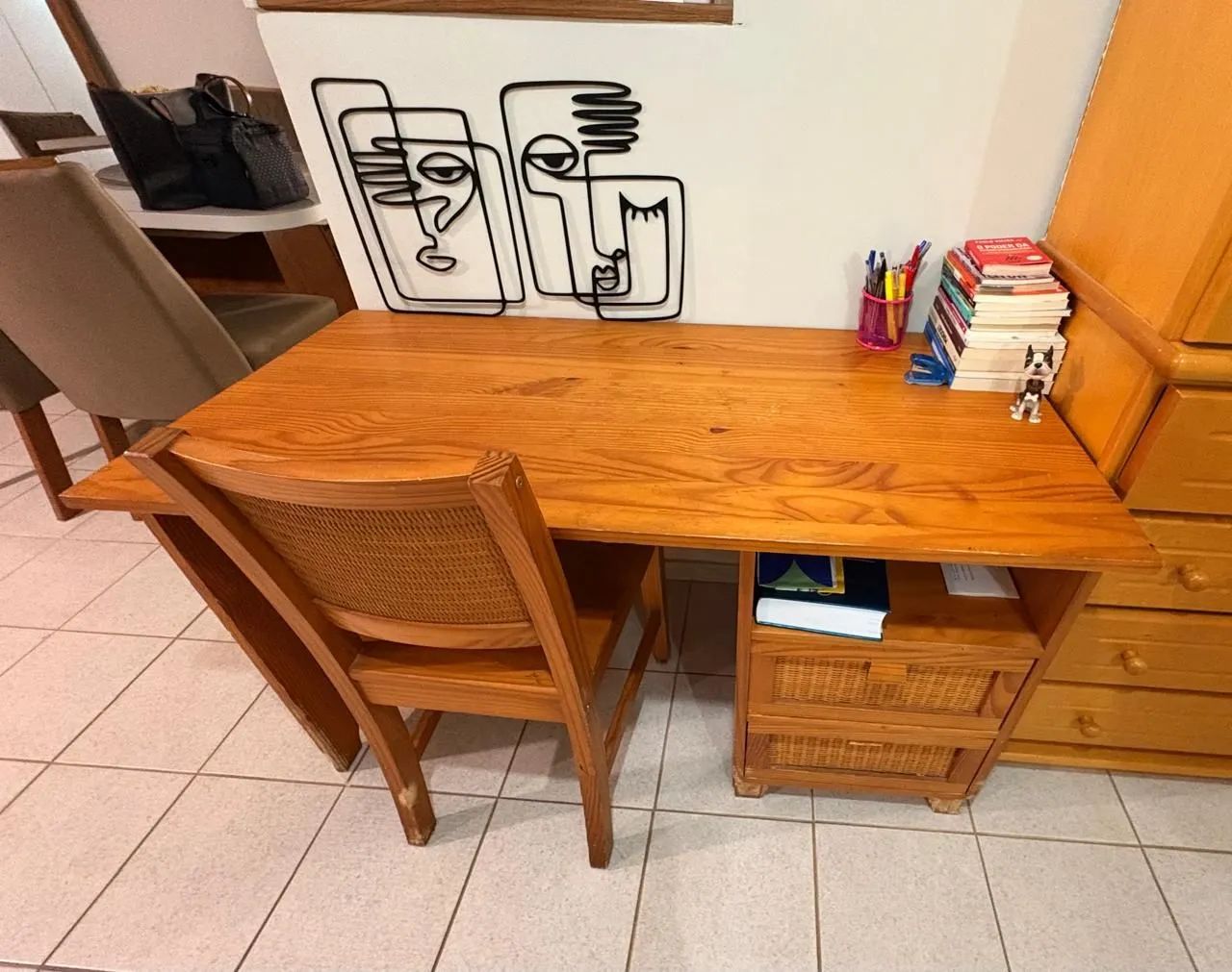 Wooden Table and Chair