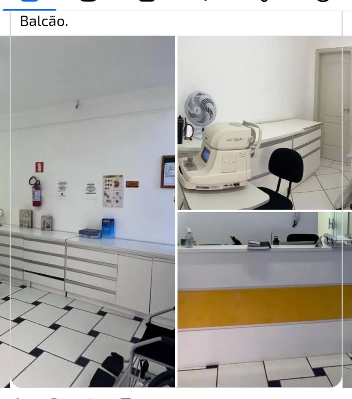 Balcão tenho dois