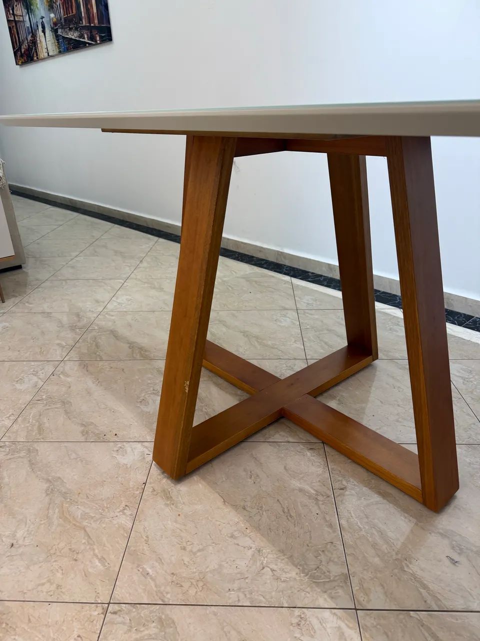 Mesa com tampo de vidro - Foto 4