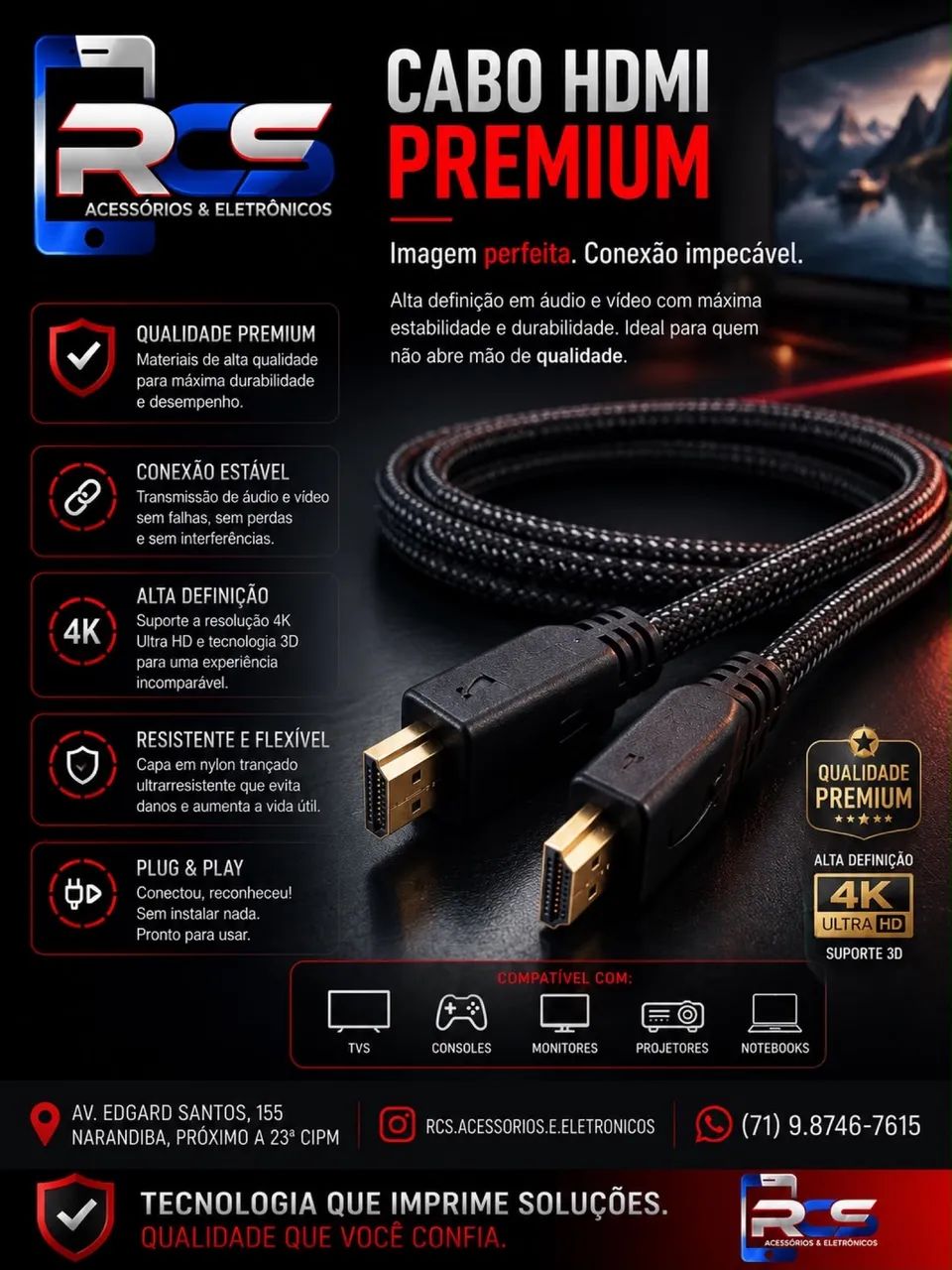 Cabo HDMI 2m