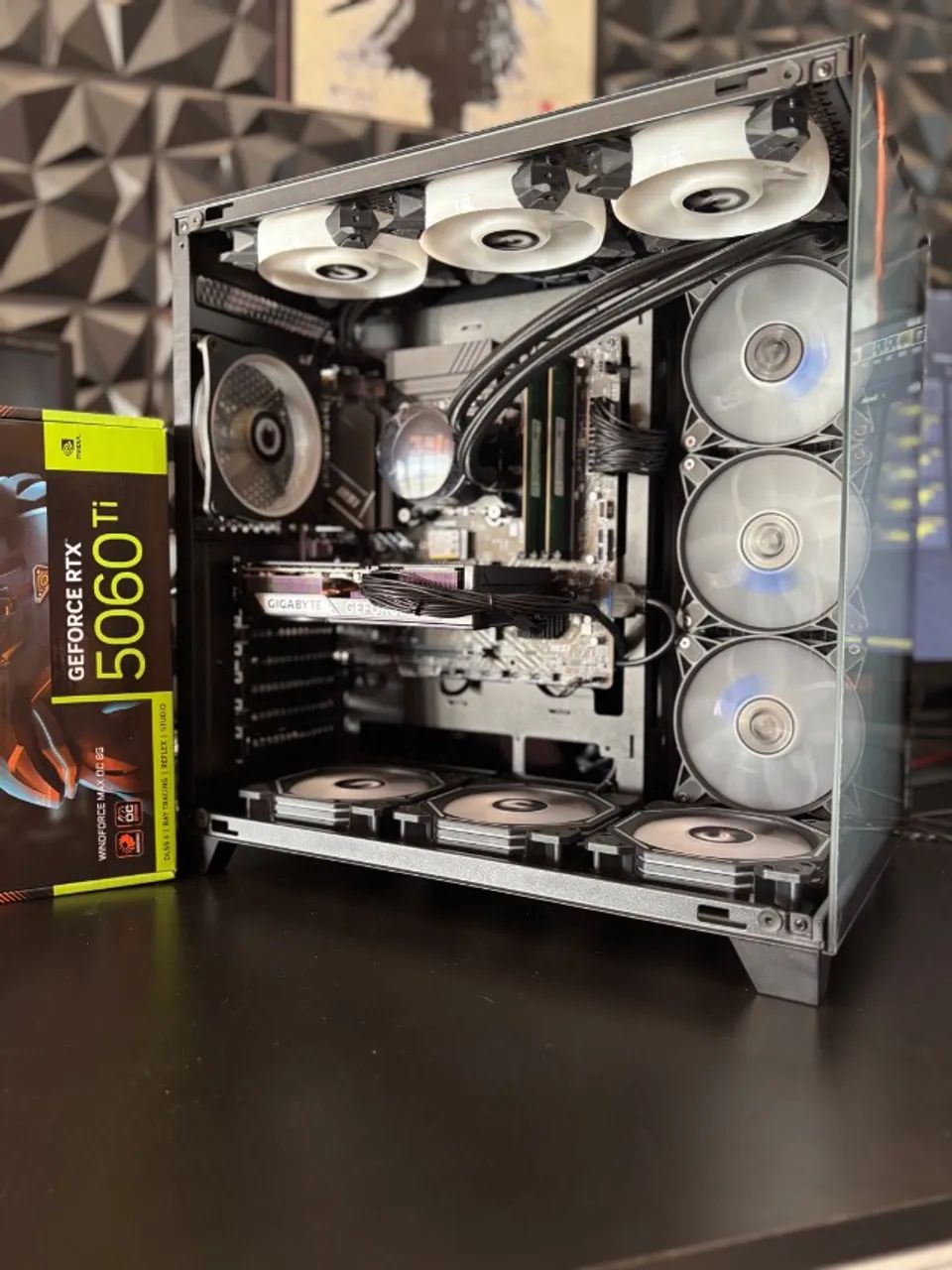 Pc Gamer intel core i7 64gb RAM com RTX 5060ti - Foto 4