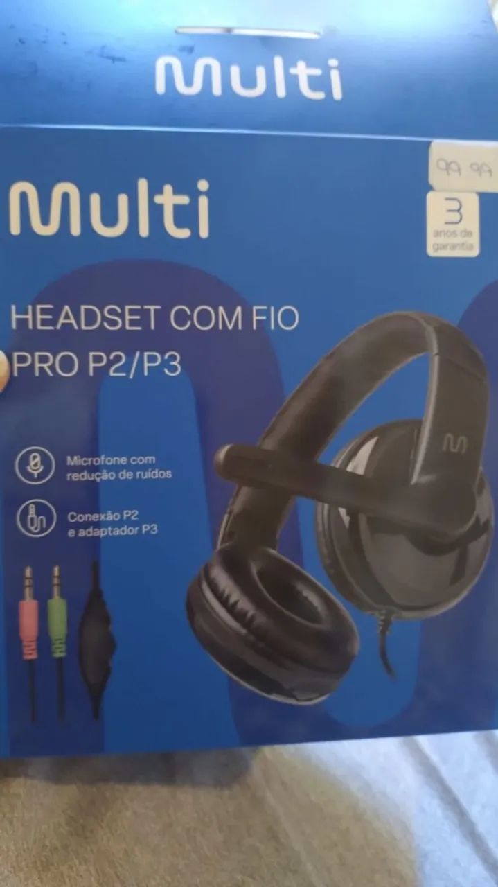 Fone headset pro p2/p3