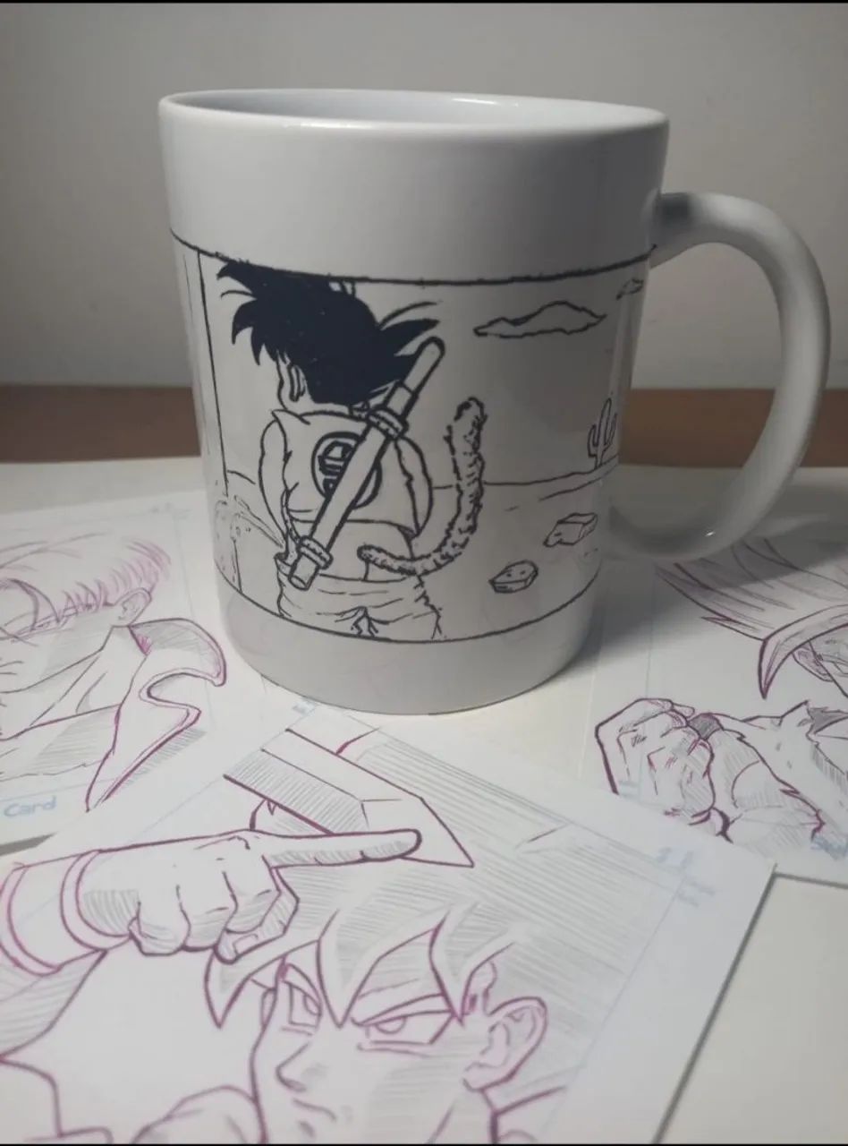 Caneca Artesanal Dragon Ball - Foto 2