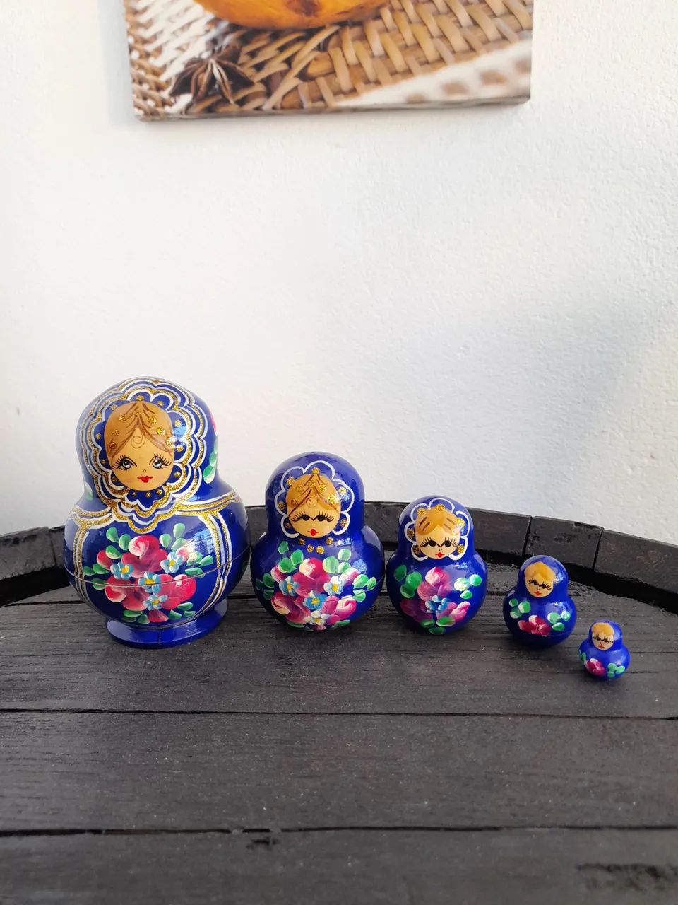 Matrioska boneca russa de madeira