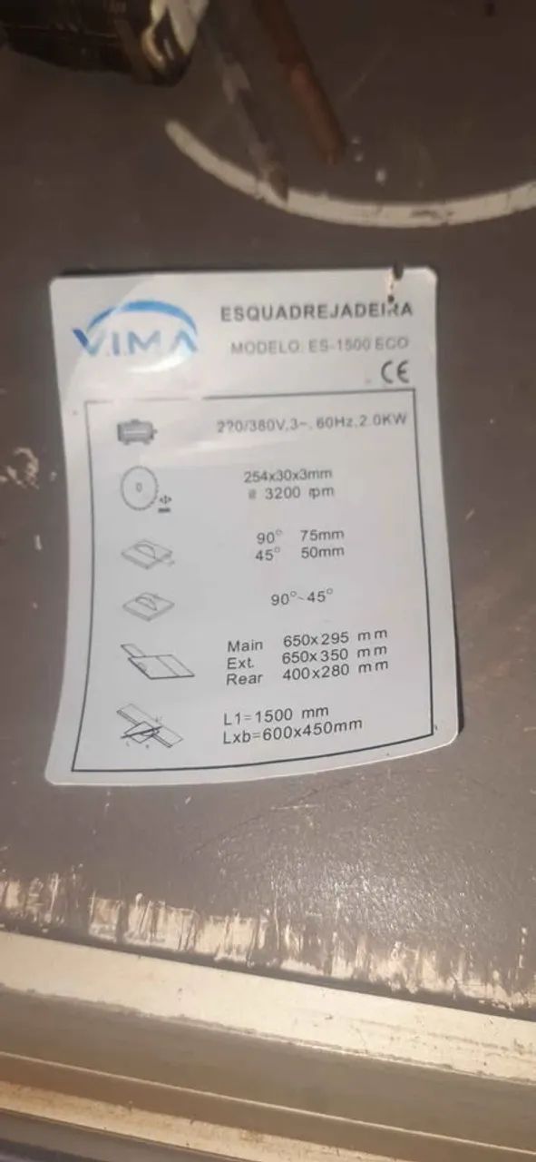 Esquadrejadeira de precisão vima  - Foto 5