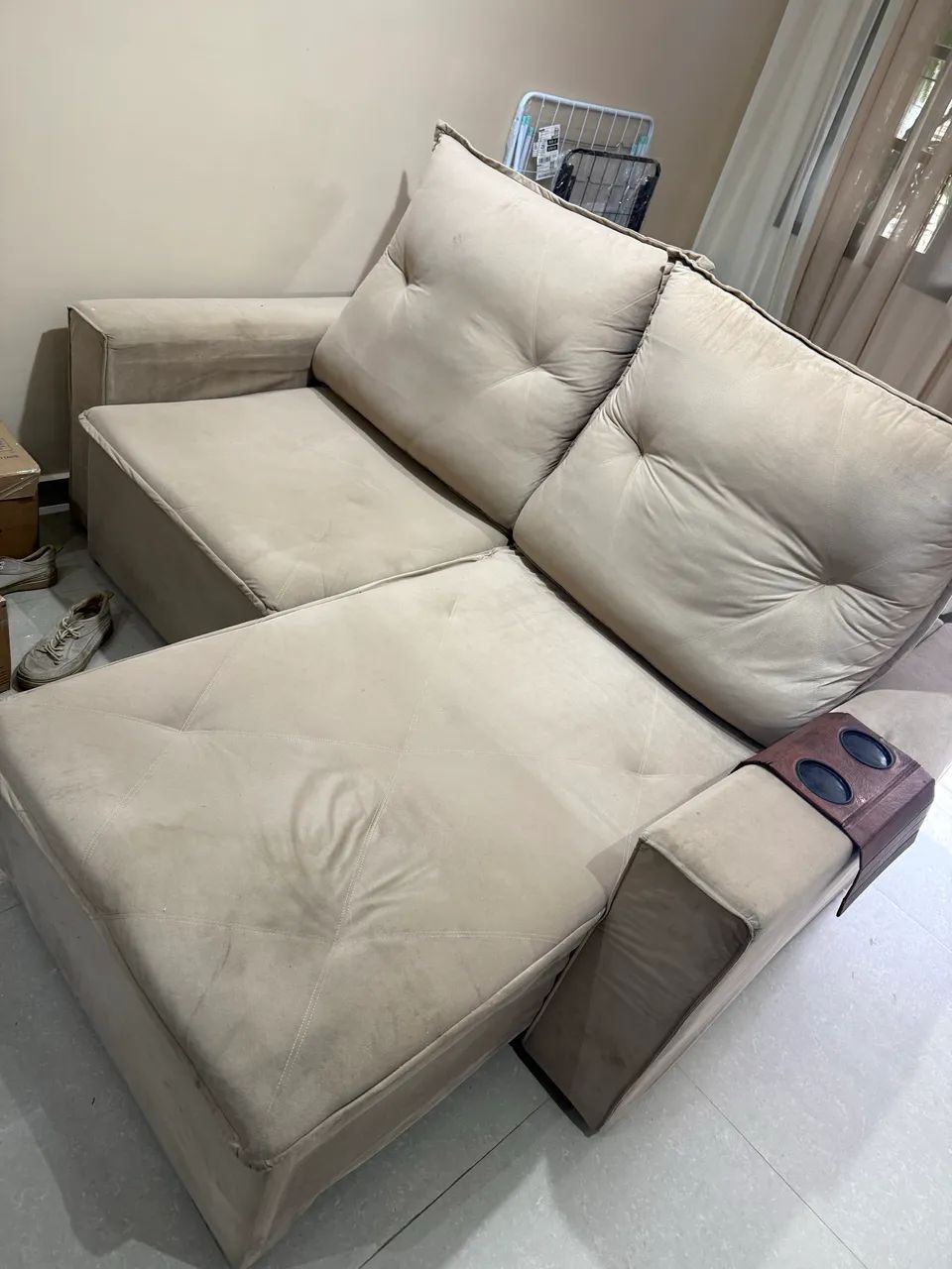 VENDO SOFÁ RETRÁTIL E RECLINÁVEL - 2,00M  - Foto 2