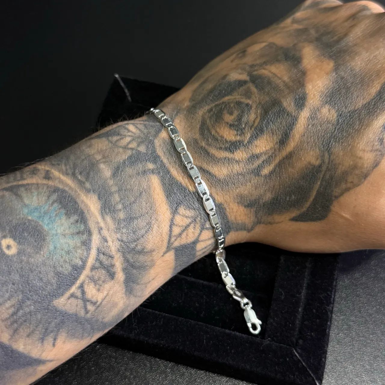 Pulseiras masculina prata925 - Foto 5