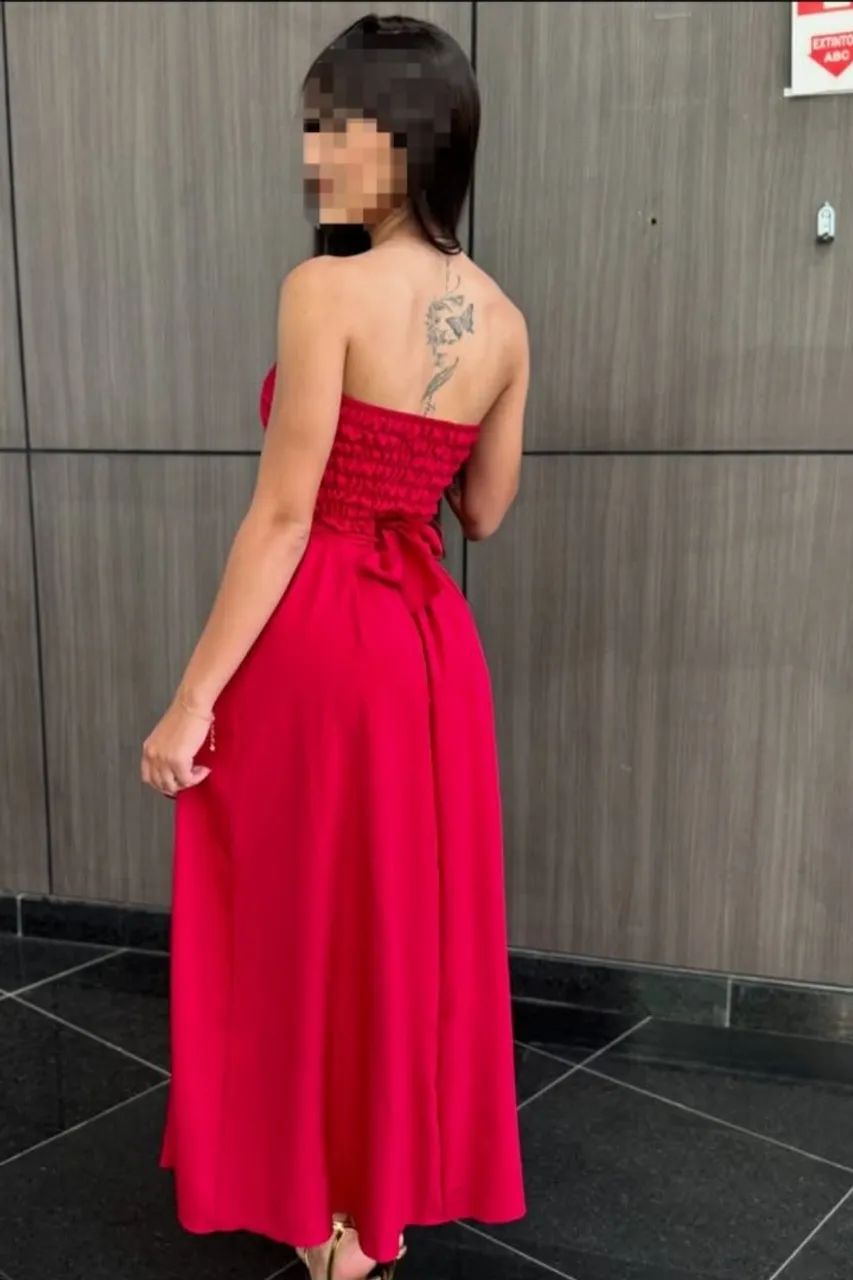 vestido alfaiataria vermelho - Foto 2