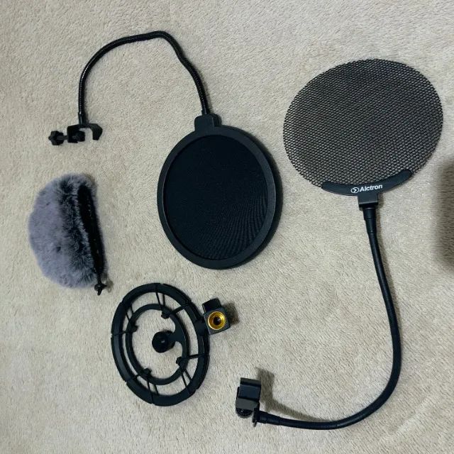 Pop Filter e Shock Mount para Microfone