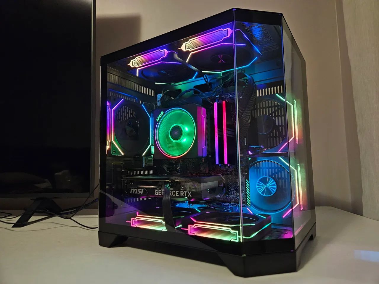 Pc Gamer Ryzen 7 5700x RTX 4060ti memória 16gb SSD 1tb 