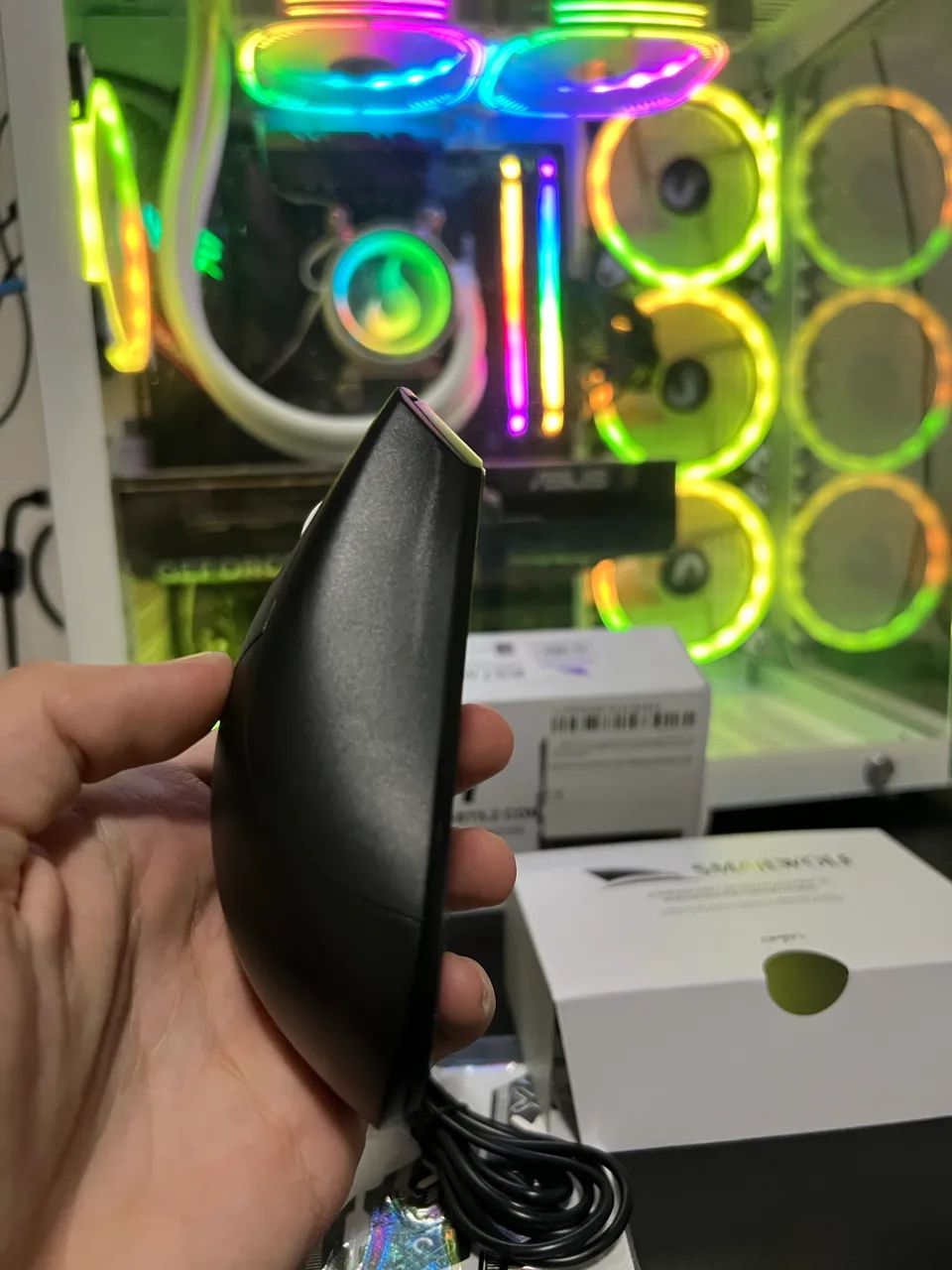 (Novo) Mouse Gamar Smailwolf RS7 Sem Fio - Foto 4