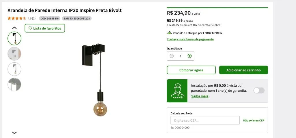 2 arandelas de parede  - Foto 3