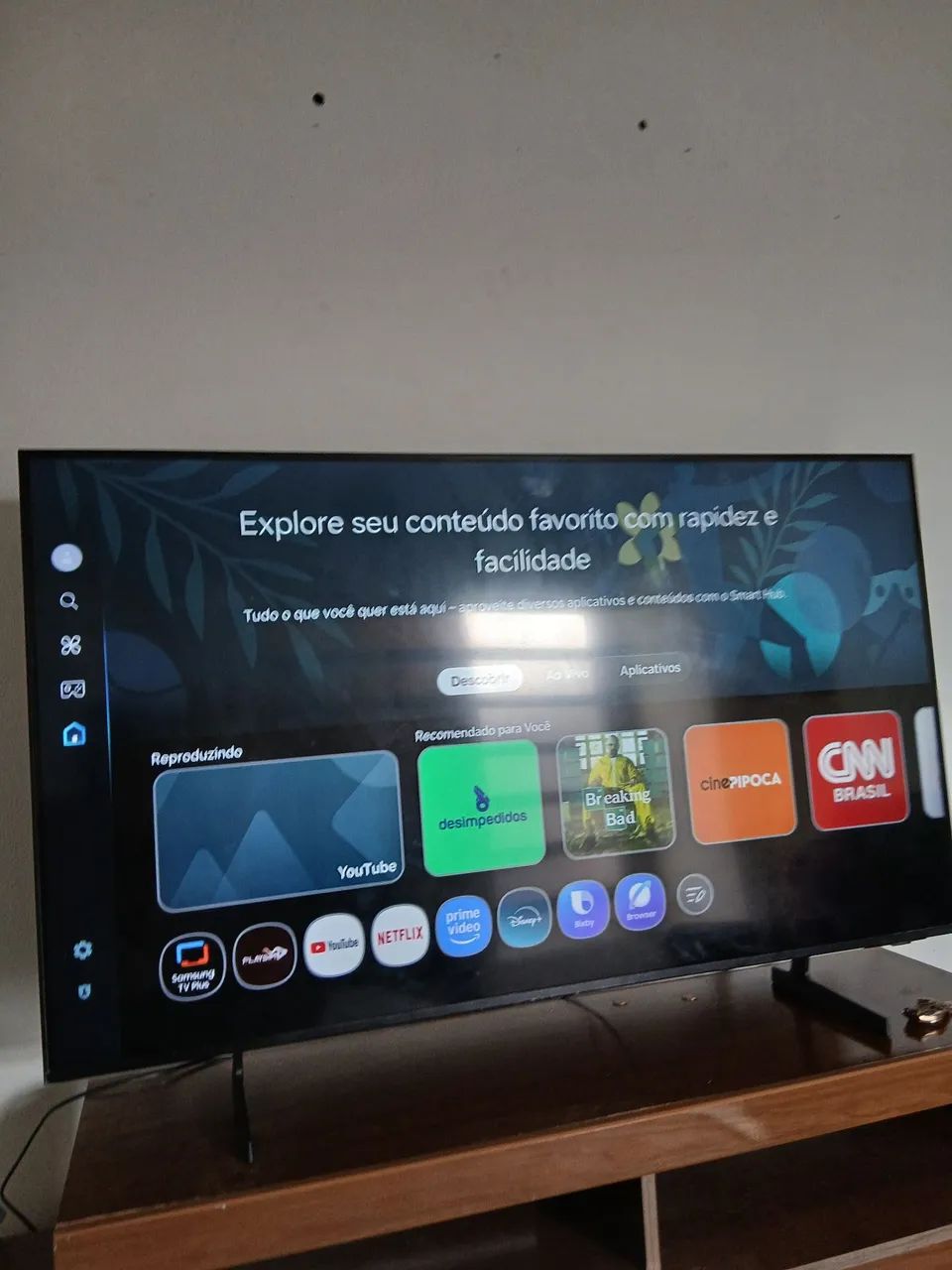 TV smart 50 polegadas 4k comando por voz Samsung  - Foto 4