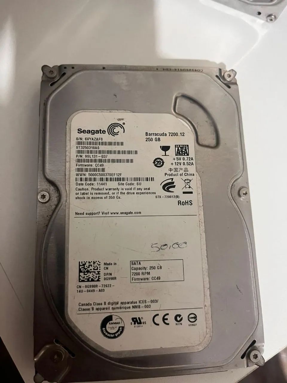 Kit 2 HDs SATA Desktop 250GB + 320GB Seagate e Samsung - Foto 2