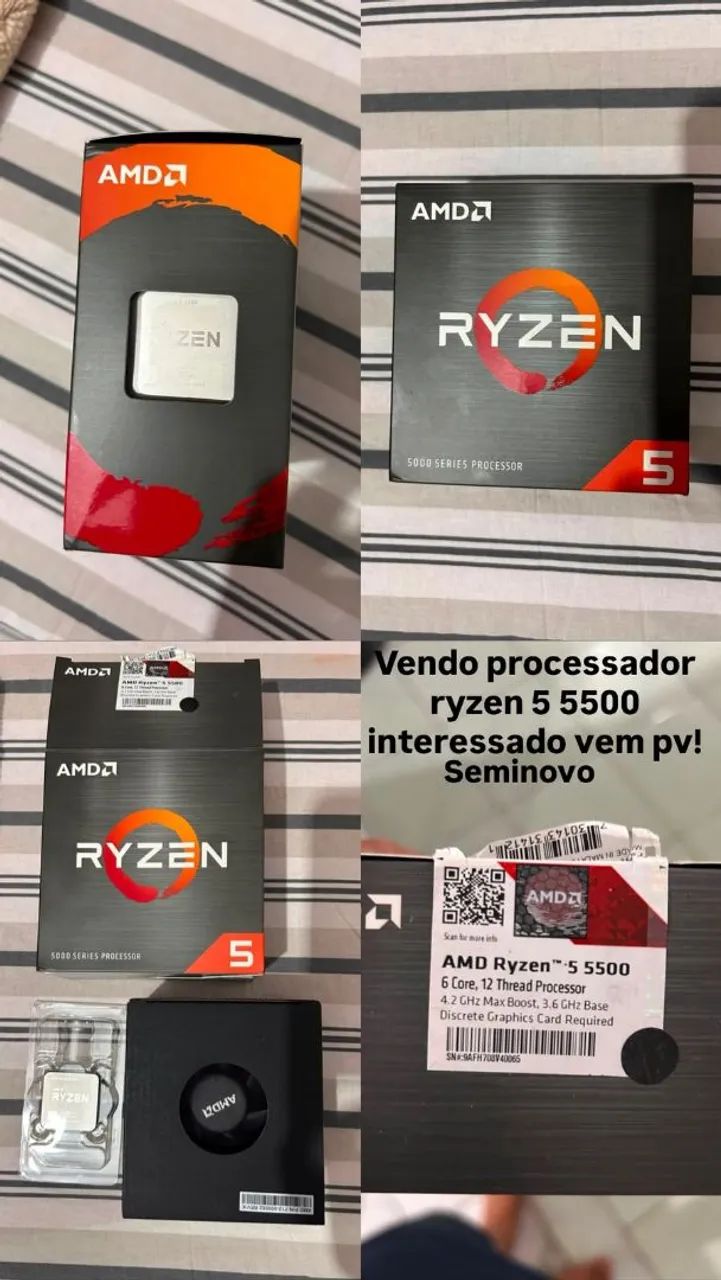 PROCESSADOR RYZEN 5 5500 