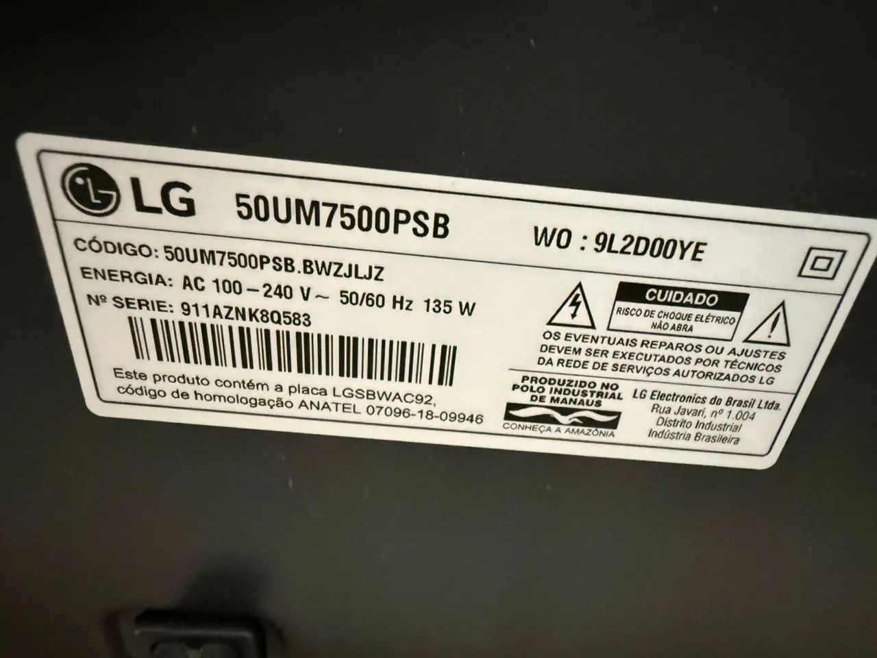 TV LG 50 Polegadas  - Foto 2