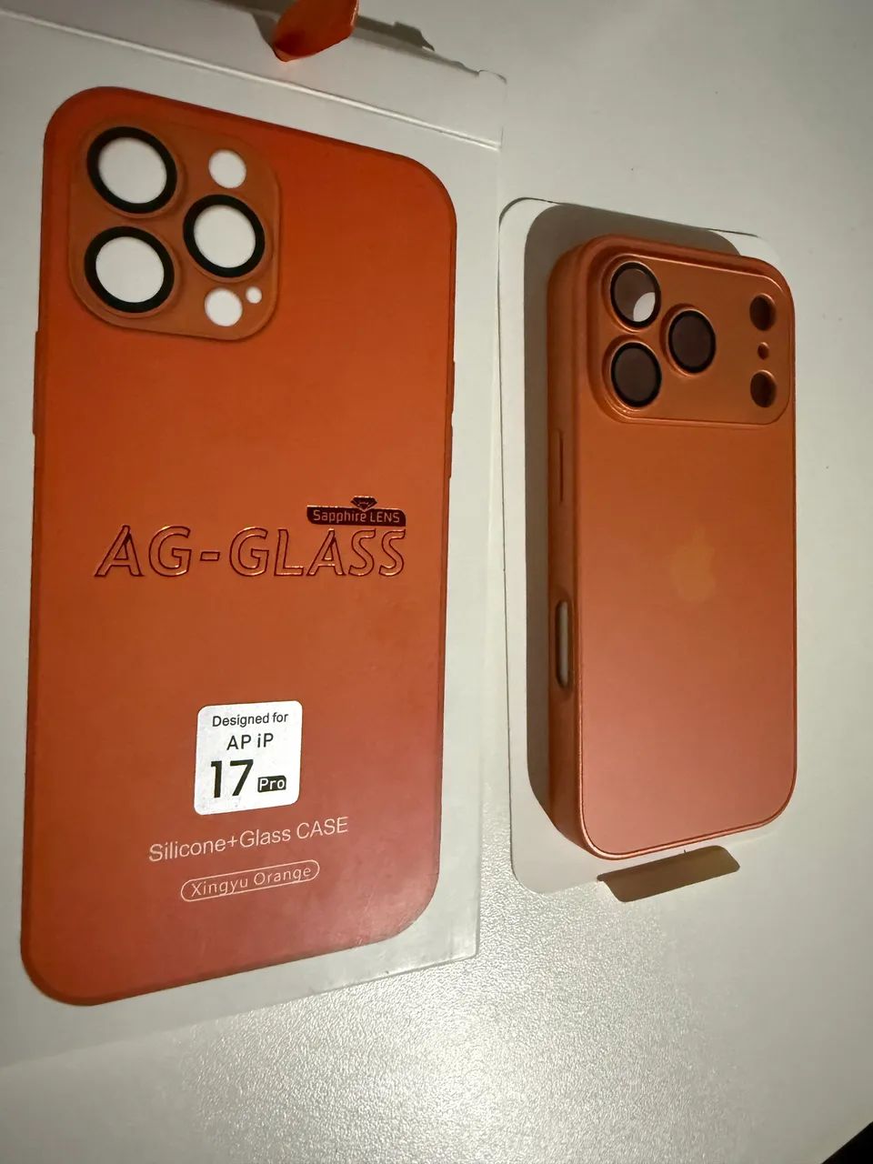 ? Capa para iPhone 17 Pro ? Cor: Laranja - Foto 2