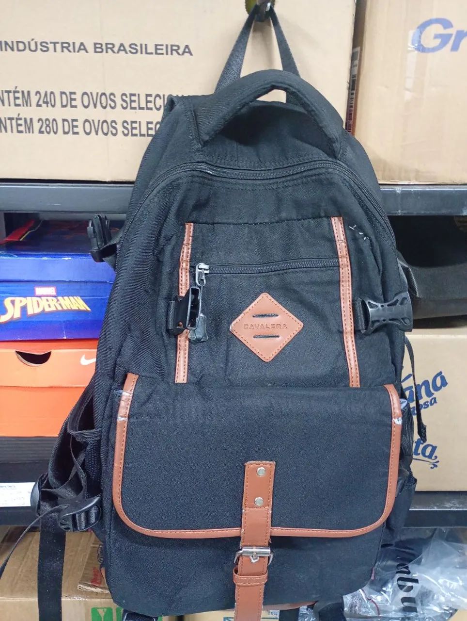 Mochila usada cavaleira original 