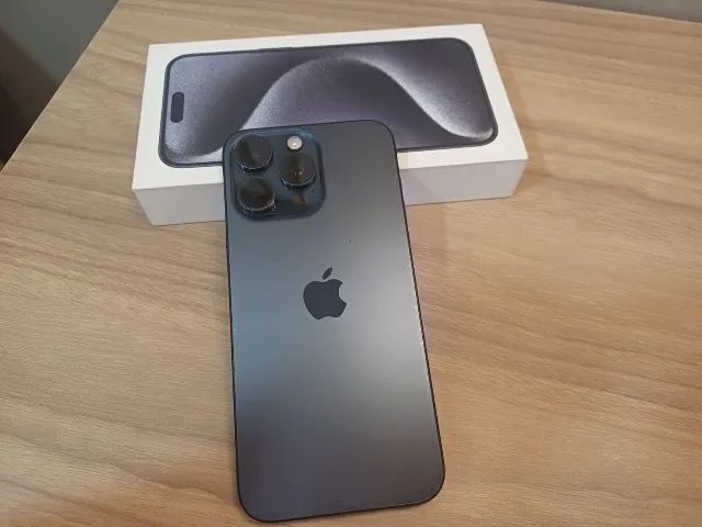 iPhone 15 Pro Max 256 GB Titânio Azul e-SIM - Foto 3