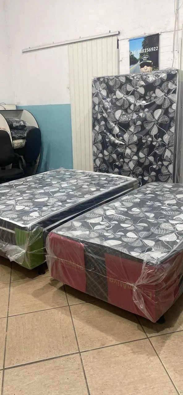 Cama Box Casal Colchão Conjugado - Foto 3