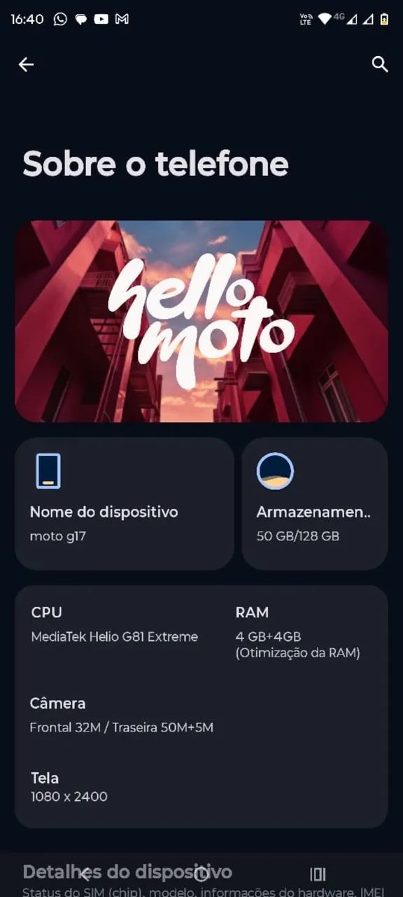 Celular novo Moto G17 - Foto 4