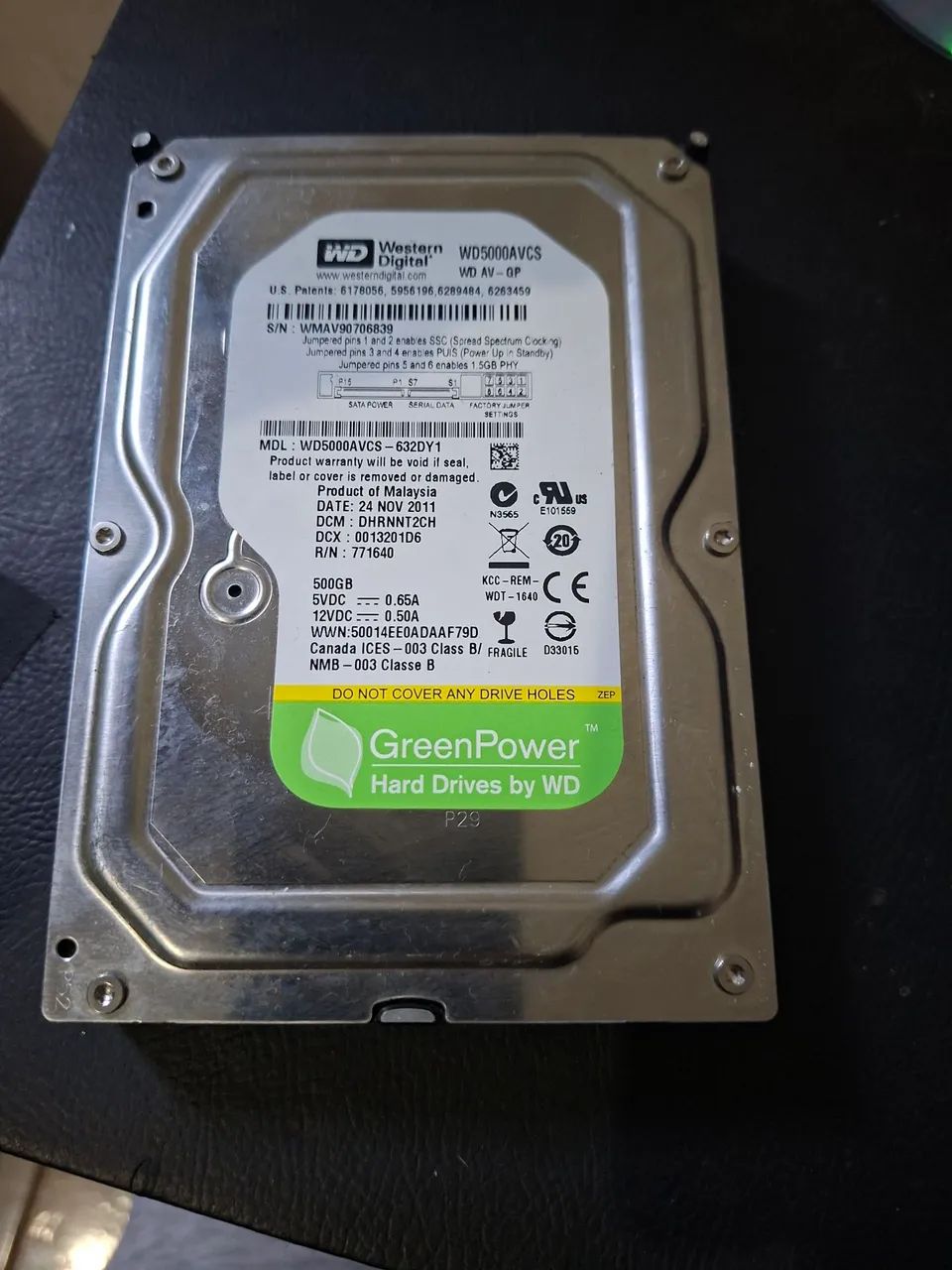 HD WD GREEN POUCAS HORAS DE USO, IMPECÁVEL, 100% , SO LIGAR E USAR
