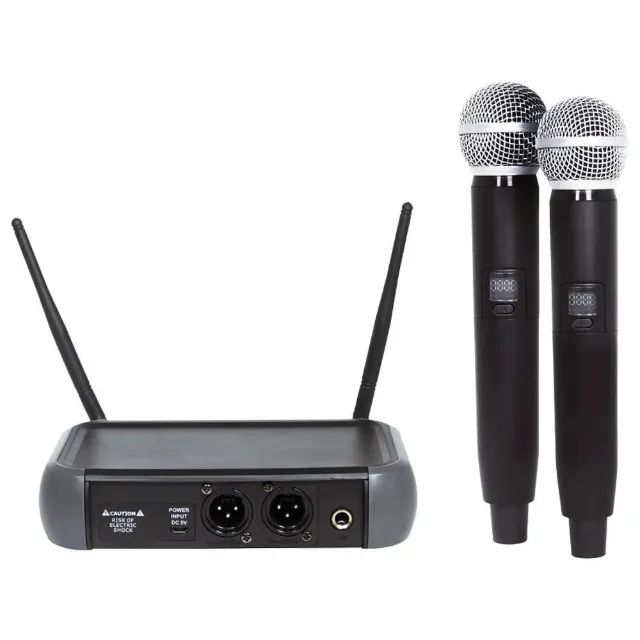 Microfone Sem Fio Duplo Lexsen Lm258u 