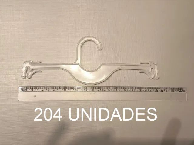 500 Cabides Plásticos Transparentes | Ótimo Estado - Foto 2