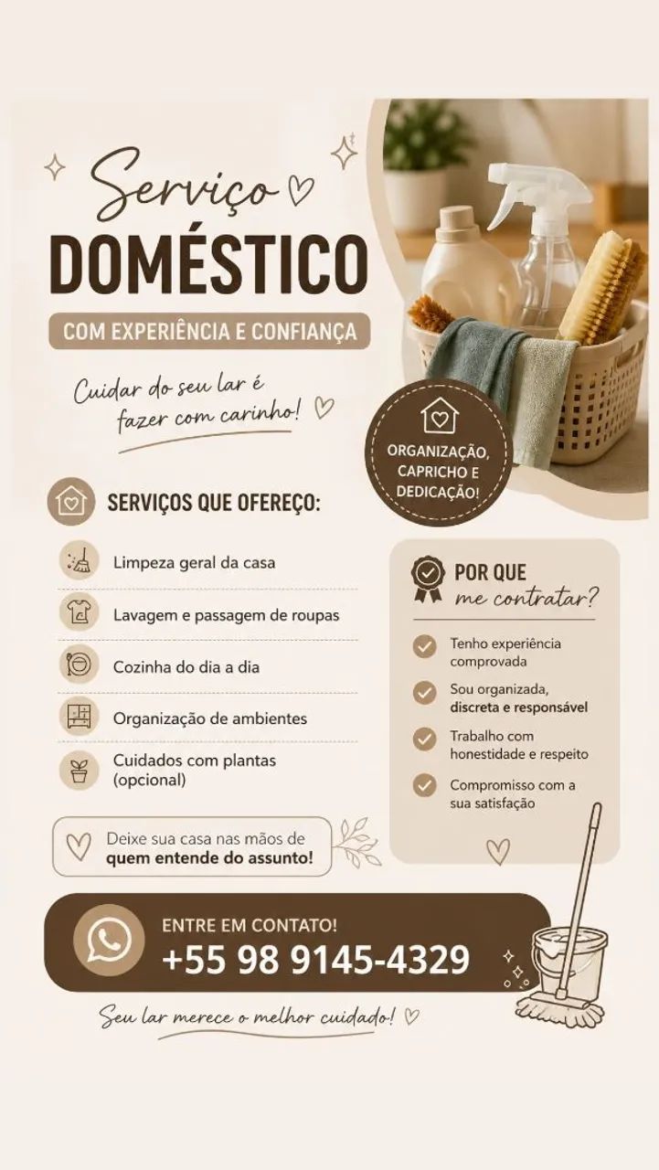 Serviço doméstico. - Foto 2