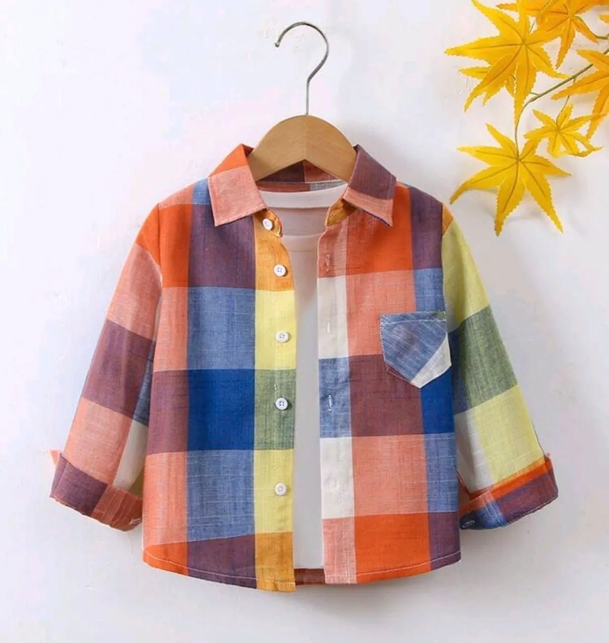 Camisa xadrez infantil 
