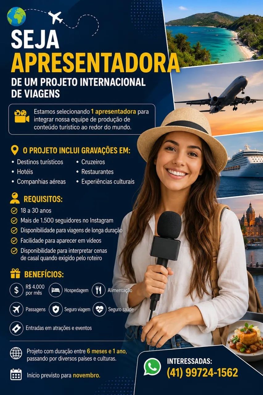 Seja apresentadora