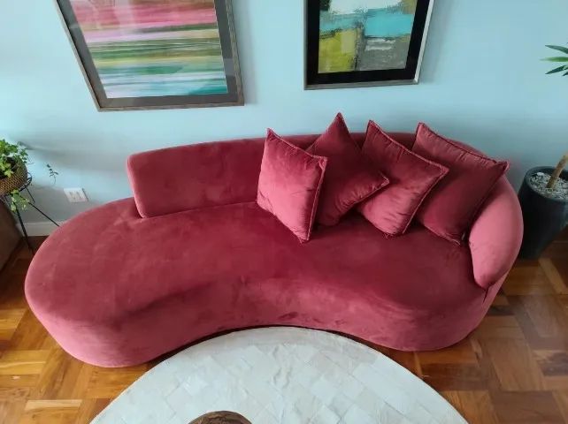 Sofá Curvo Vermelho - Foto 3