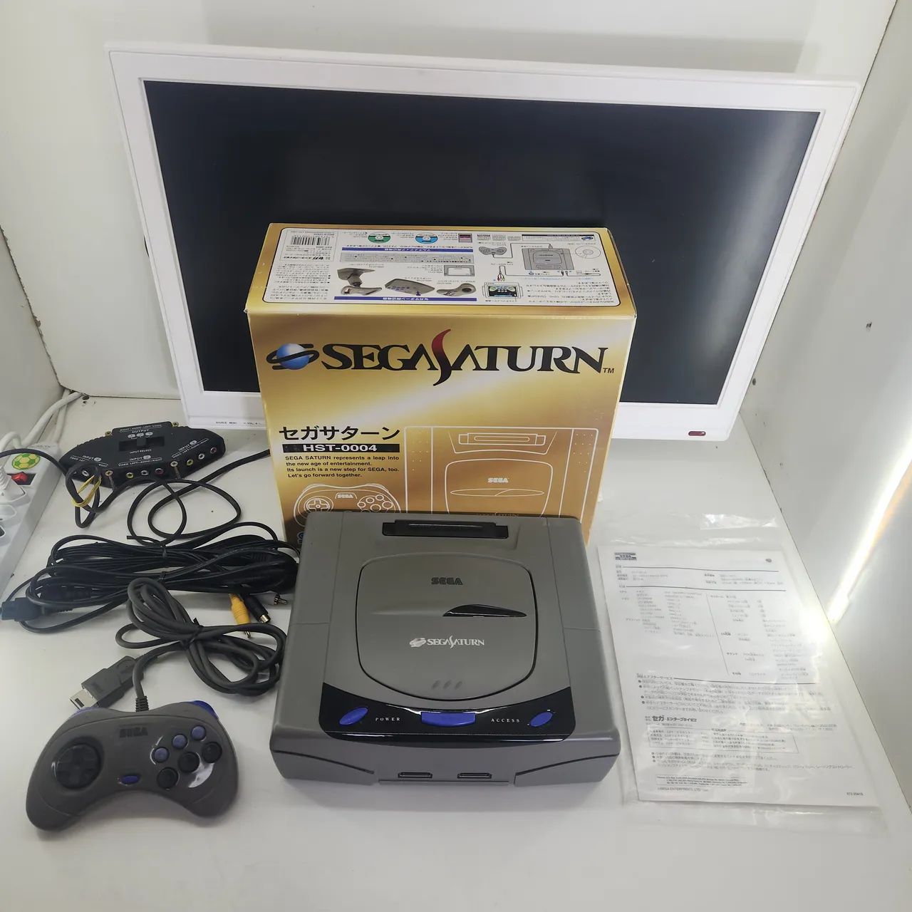 Sega saturno cinza CIB - Foto 2