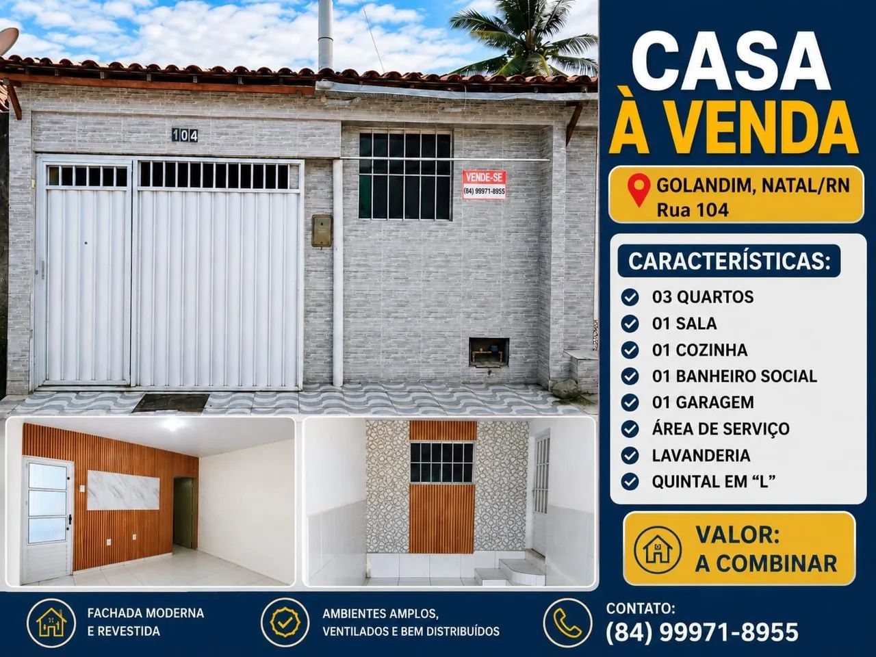  Excelente casa a venda 