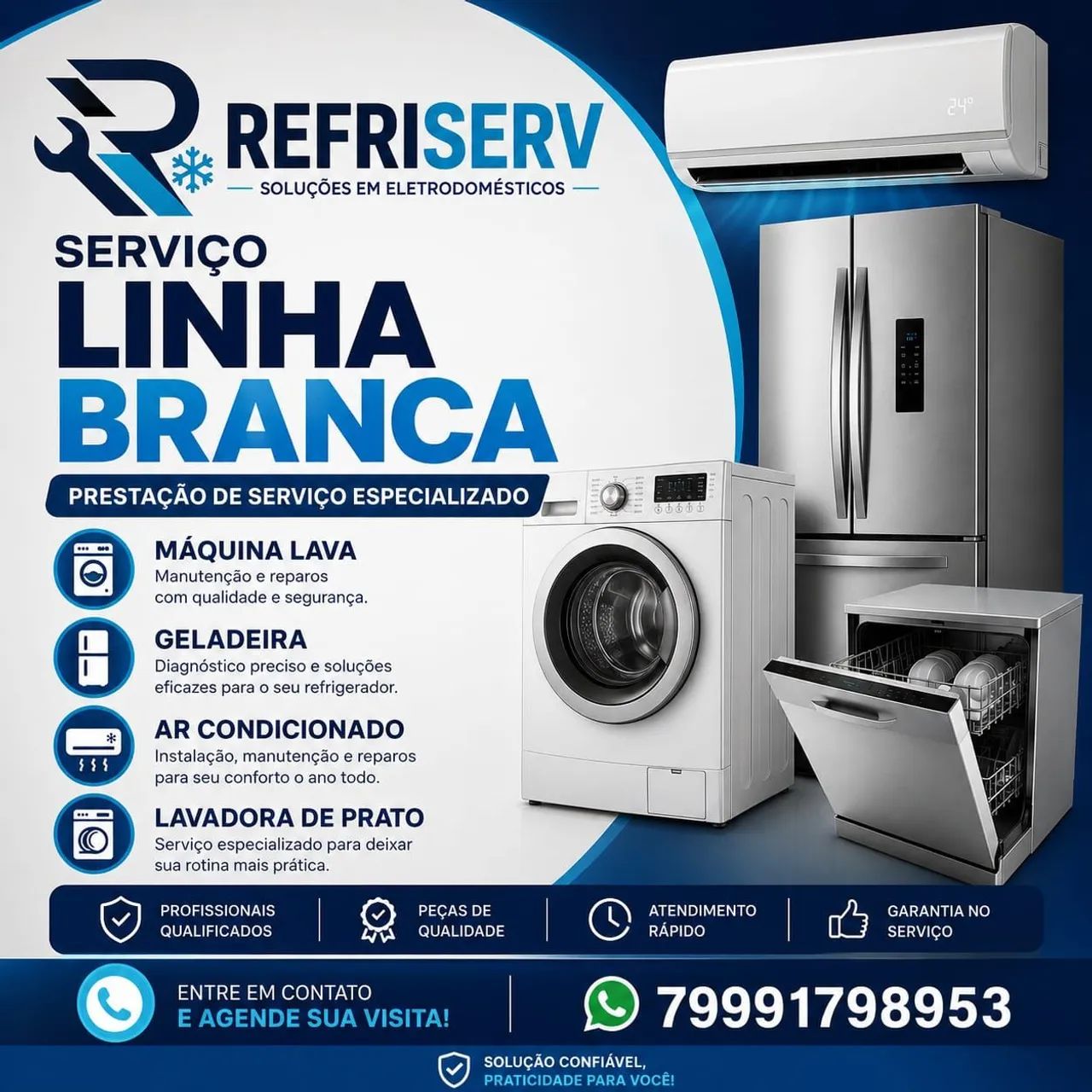 Refriserv reparo em todas marcas 