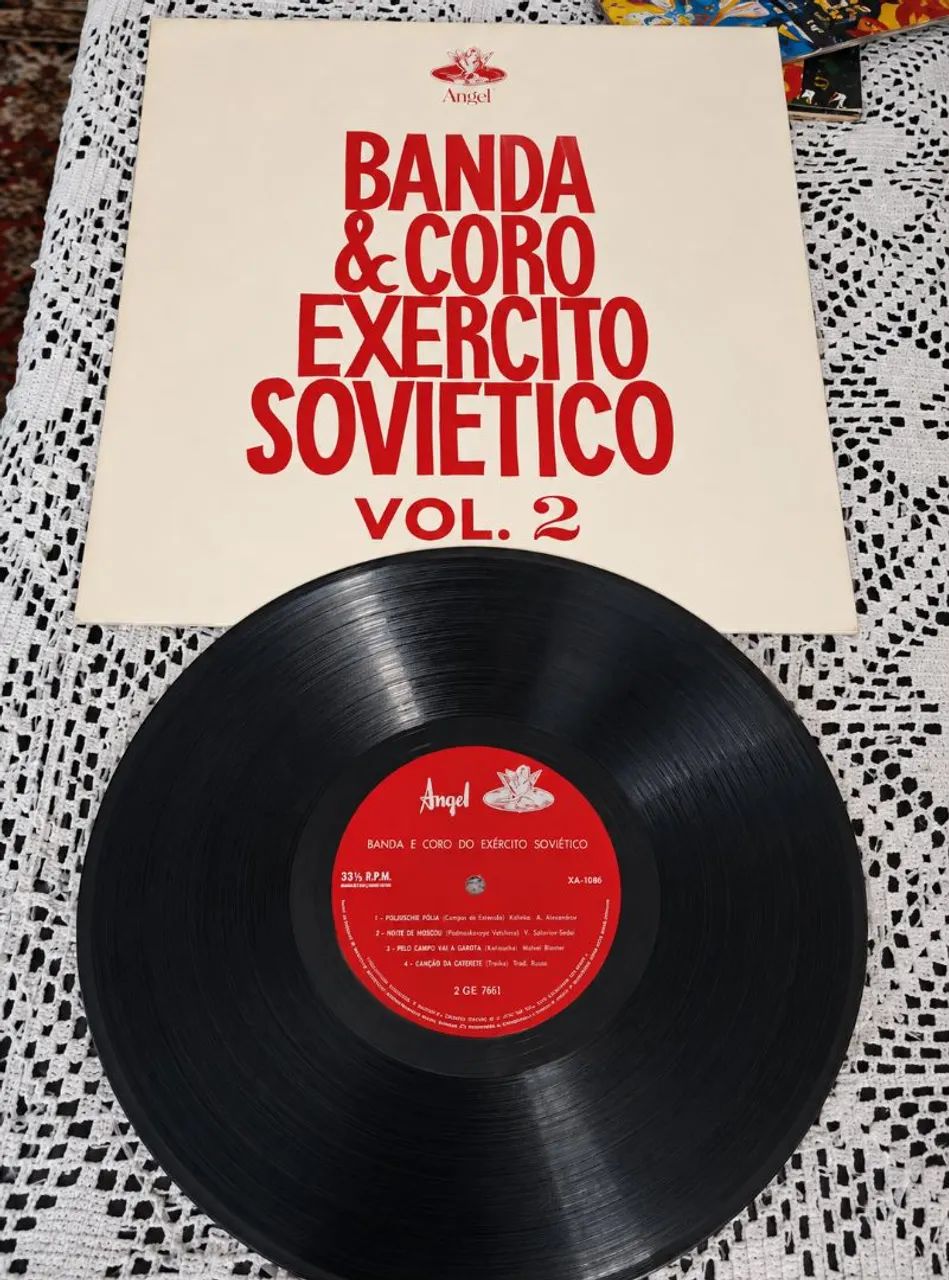 disco de vinil "Banda e Coro do Exército Soviético vol 2
