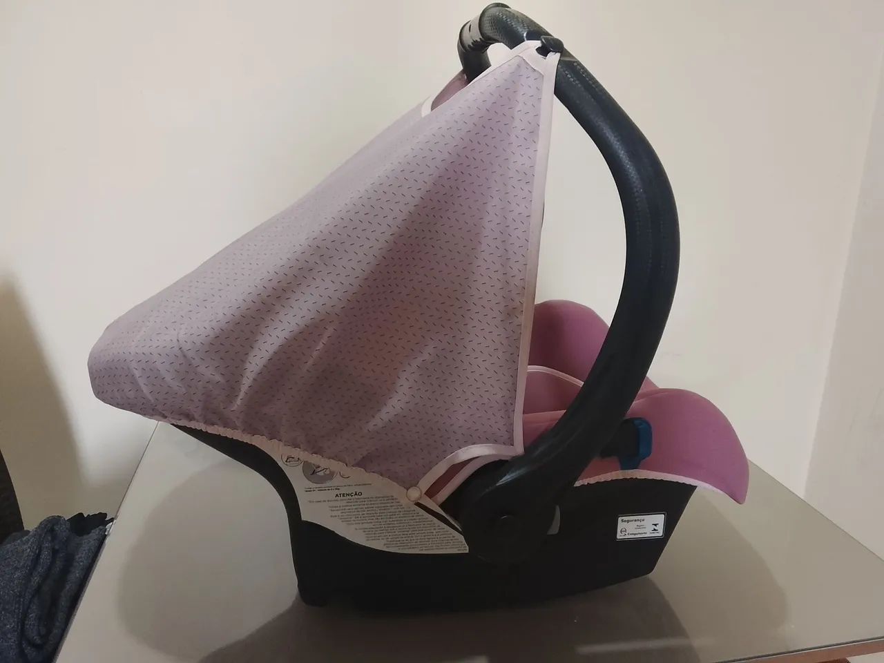 Bebê conforto rosa  - Foto 4