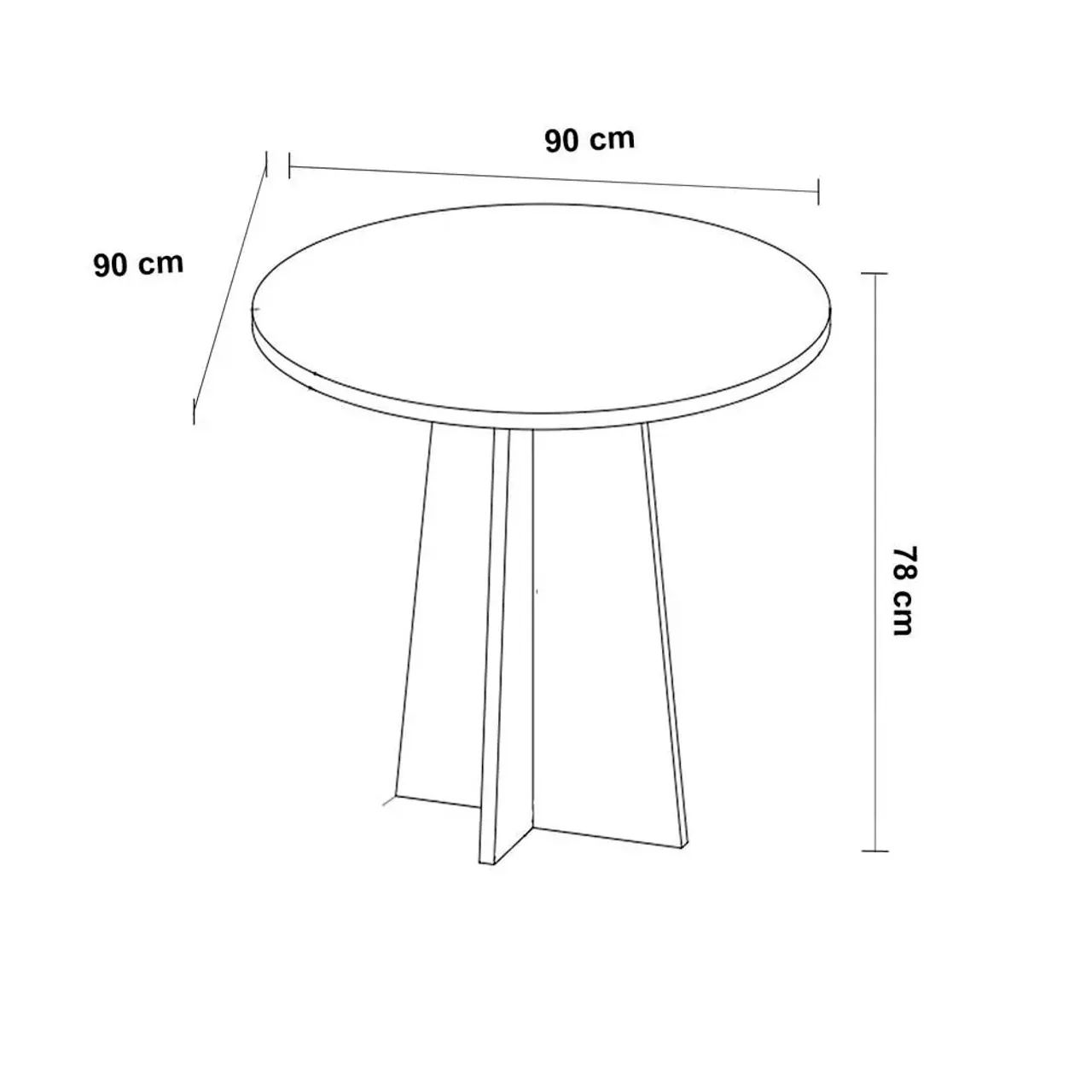 CONJUNTO DE MESA REDONDA Entrega imediata COM 4 CADEIRAS ESTOFADAS - Foto 5