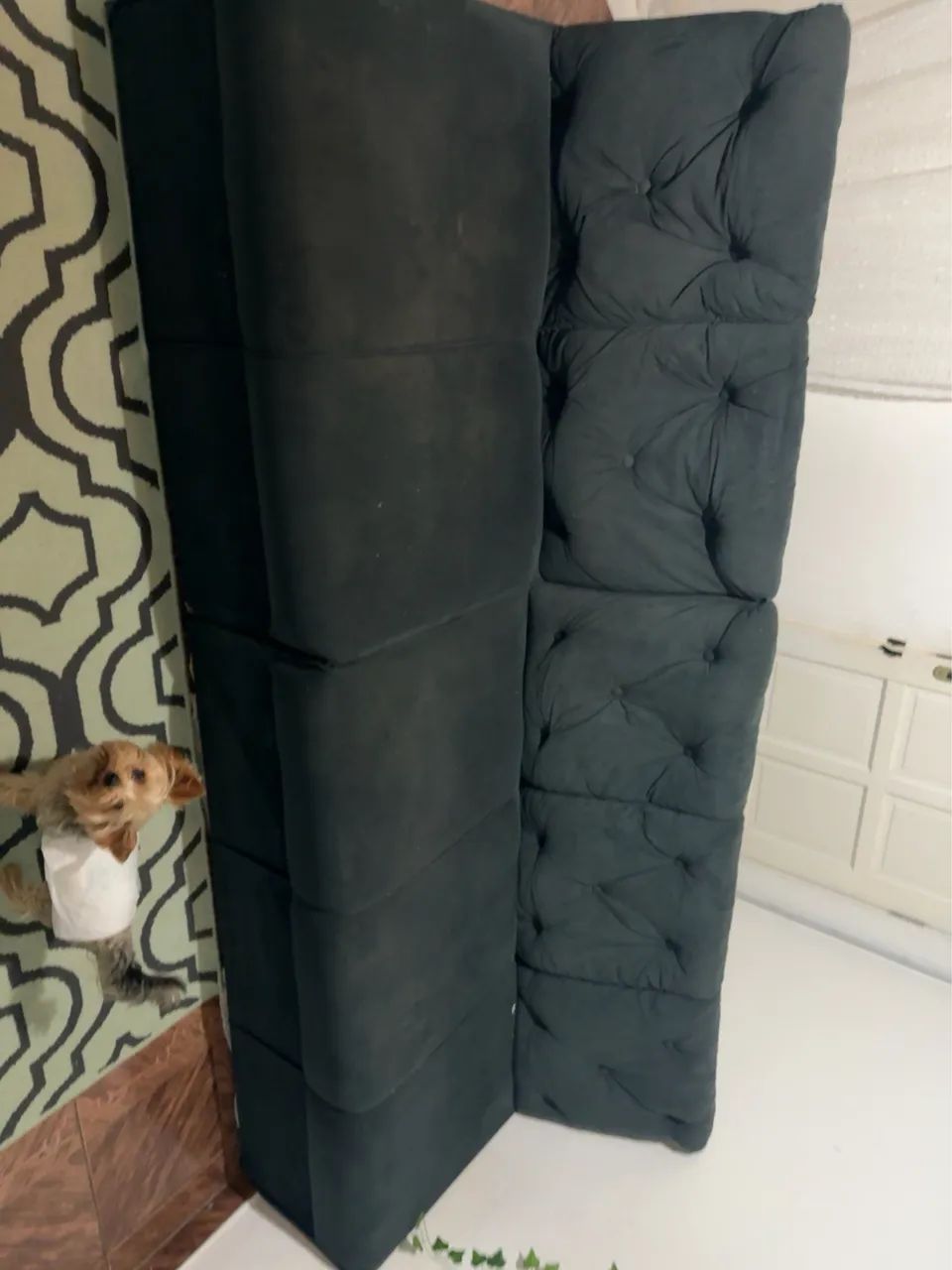 ? Sofá retrátil/reclinável preto - confortável e moderno