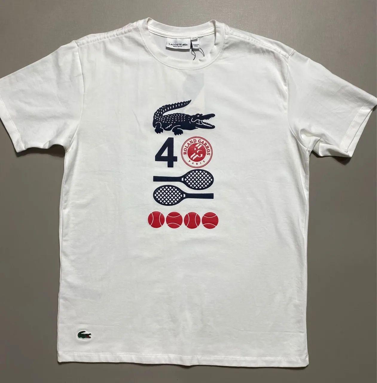 Camiseta Roland Garros Bege Limitado 