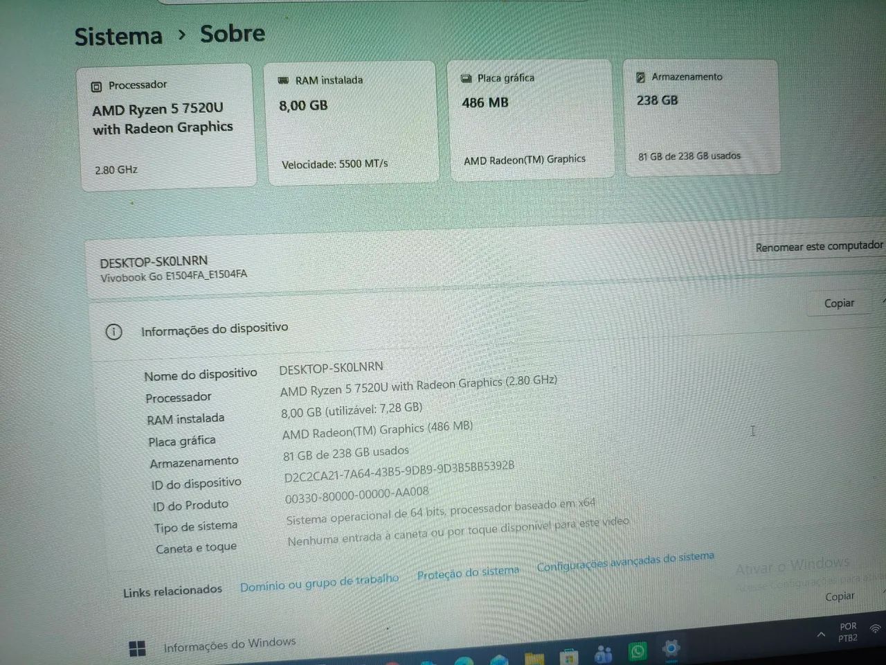 ASUS Vivobook Go 15 Novo  - Foto 3