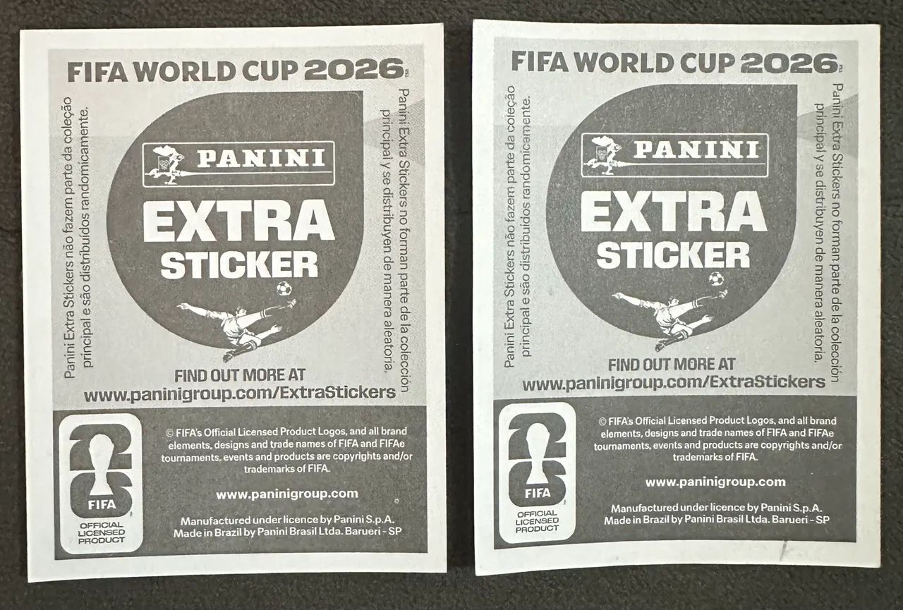 Figurinha Extra Legend Panini Copa 2026 Ouro e Bronze  - Foto 3