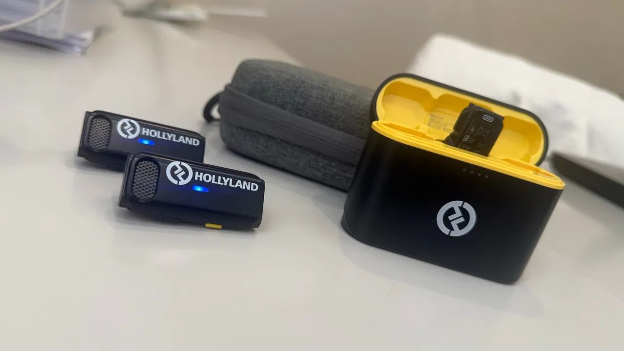 Microfone Hollyland conector Lightning para 2 - Foto 2
