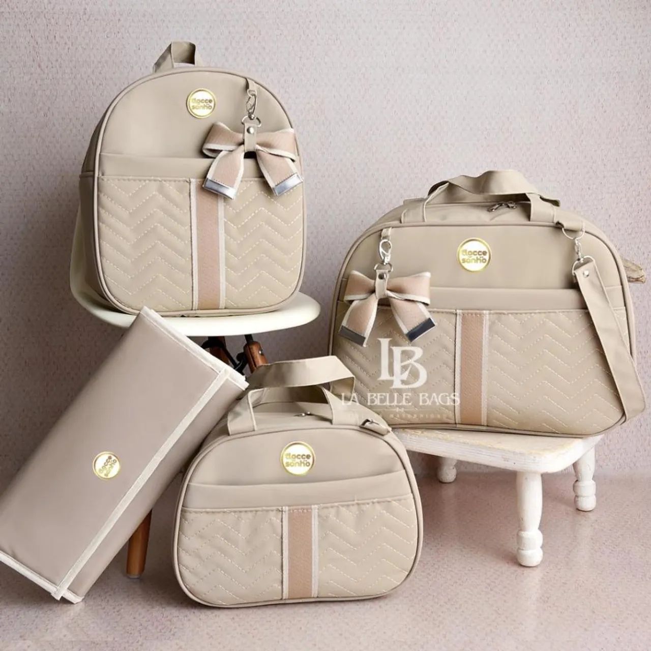 Kit de 3 bolsas de bebê 