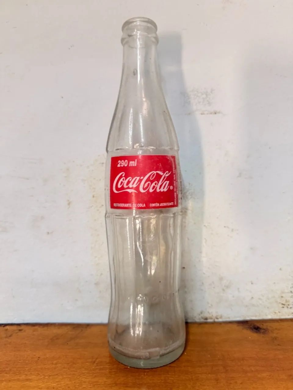 Casco de Garrafa de Vidro - Coca-Cola 290 mL - Antiguidade